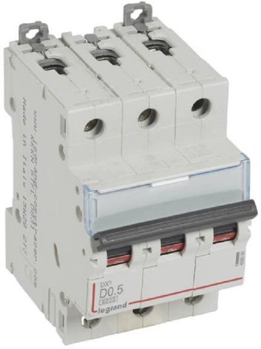 Выключатель автоматический Legrand DX3-E 6000 3п 0.5А D 10кА картинка